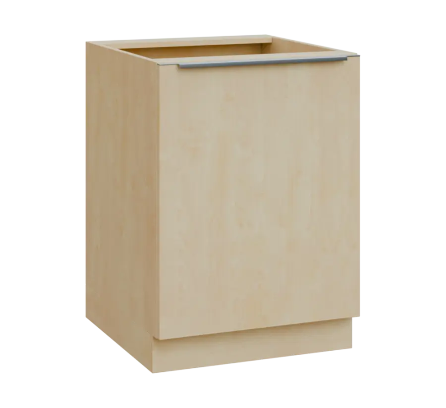 SIS - 6D spodní skříňka, 1-dveřová, pravá, 870x600x600, bříza světlá